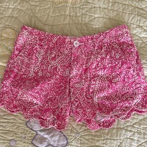Lilly Pulitzer Pink Patterned Women Shorts